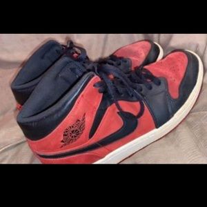 Air Jordan Mid “Reverse Banned” Red Black Nike Shoes
